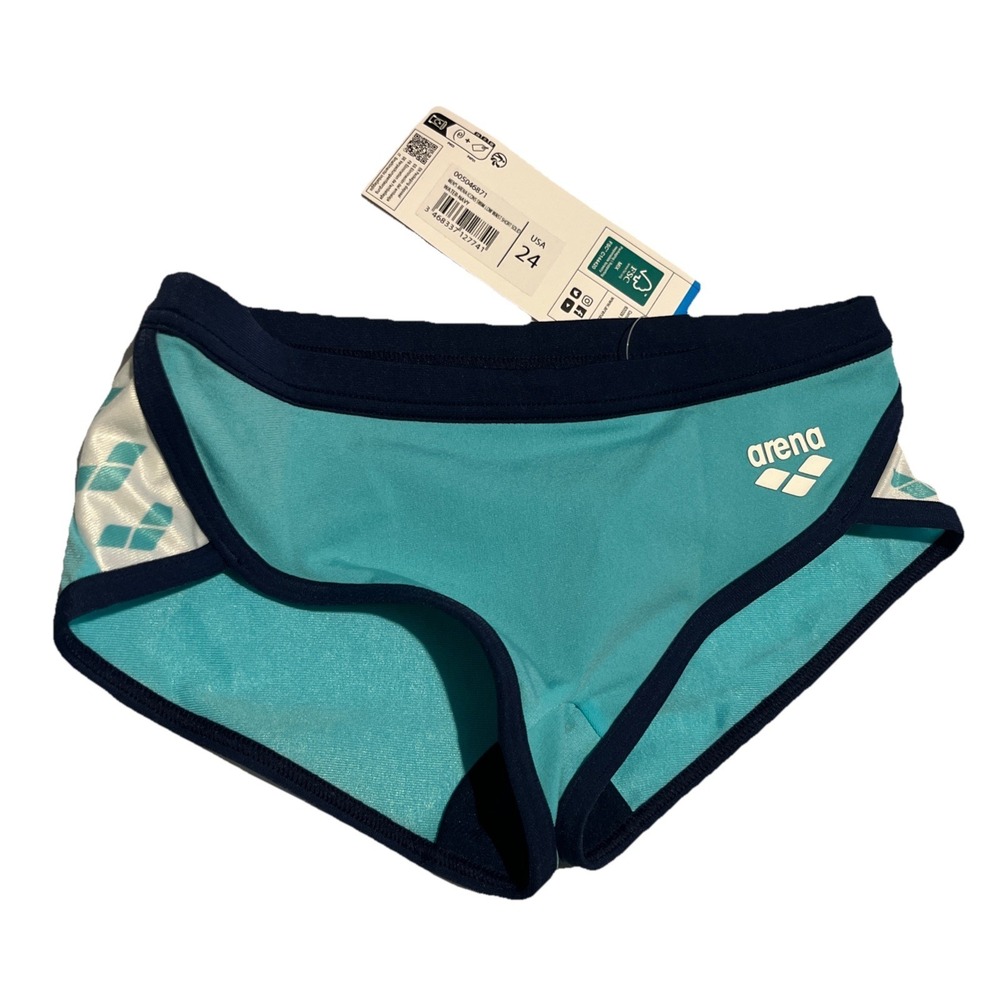 Arena Icons Swim Low Waist Short Solid Water‎ Navy Blue 005046871 Size 24 Kids